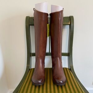Gianni Bini brown leather riding boots. Never worn.